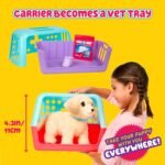 Little Live Pets Ouchies - Cooper The Retriever Puppy|Transform from Injured to Healed Like a Vet. Make a Real Cast. Walking Puppy with Carrier (35cm/13.8in Tall). Repeat Play. 50+ Sounds & Reactions - Image 6