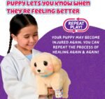 Little Live Pets Ouchies - Cooper The Retriever Puppy|Transform from Injured to Healed Like a Vet. Make a Real Cast. Walking Puppy with Carrier (35cm/13.8in Tall). Repeat Play. 50+ Sounds & Reactions - Image 7