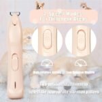 KIKETECH LED Dog Paw Trimmer - Low Noise, Cordless 2 Speed Dog Clippers for Grooming, USB Rechargeable Small Area Shaver for Dog Clippers Cats Hair Around Paws, Eyes, Ears, Face, Rump, RosePink - Image 4