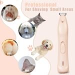 KIKETECH LED Dog Paw Trimmer - Low Noise, Cordless 2 Speed Dog Clippers for Grooming, USB Rechargeable Small Area Shaver for Dog Clippers Cats Hair Around Paws, Eyes, Ears, Face, Rump, RosePink - Image 6