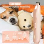 KIKETECH LED Dog Paw Trimmer - Low Noise, Cordless 2 Speed Dog Clippers for Grooming, USB Rechargeable Small Area Shaver for Dog Clippers Cats Hair Around Paws, Eyes, Ears, Face, Rump, RosePink - Image 7