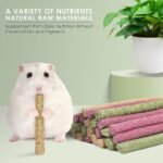 ERKOON 25 Pcs Timothy Hay Sticks,Rabbit Chew Toys for Teeth Natural Timothy Grass Molar Sticks Rabbits Treats for Bunnies, Chinchilla Guinea Pigs, Gerbil, Hamster (25 PCS) - Image 4