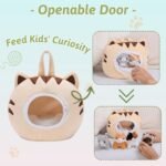 OUOZZZ Cat Stuffed Animal House – Plush Kitten Toy Set with 4 Soft Cats – Interactive & Travel-Friendly Playset for Toddlers & Kids – Huggable, Portable Birthday for Baby - Image 4