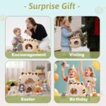 OUOZZZ Cat Stuffed Animal House – Plush Kitten Toy Set with 4 Soft Cats – Interactive & Travel-Friendly Playset for Toddlers & Kids – Huggable, Portable Birthday for Baby - Image 6