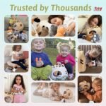 OUOZZZ Cat Stuffed Animal House – Plush Kitten Toy Set with 4 Soft Cats – Interactive & Travel-Friendly Playset for Toddlers & Kids – Huggable, Portable Birthday for Baby - Image 7