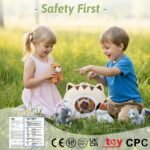 OUOZZZ Cat Stuffed Animal House – Plush Kitten Toy Set with 4 Soft Cats – Interactive & Travel-Friendly Playset for Toddlers & Kids – Huggable, Portable Birthday for Baby - Image 8