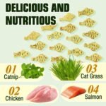 HavenJanny 380g Cat Grass Treats, Cat Dental Treats Hairball Control, Chicken Catnip Cats Grass Flavor, Cats Treat Snacks Biscuits for Teeth Cleaning Training - Image 3