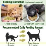 HavenJanny 380g Cat Grass Treats, Cat Dental Treats Hairball Control, Chicken Catnip Cats Grass Flavor, Cats Treat Snacks Biscuits for Teeth Cleaning Training - Image 9