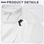 2 Pcs Black and White Collared Faux Collar Dickey Collar for Women Half False Blouse Detachable - Image 6