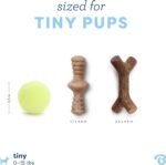 Benebone Puppy 2-Pack Maplestick/Zaggler Durable Dog Chew Toys for Gentle Chewers, Real Bacon, Real Maplewood, Made in USA, Tiny - Image 5