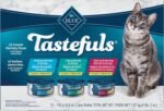 Blue Buffalo Tastefuls Natural Wet Cat Food, Tuna, Chicken and Fish/Shrimp in Gravy Flaked 5.5 oz Variety Pack 12 ct. - Image 3