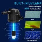 Aquarium Filter Fish Tank Filter with U-V Light, Submersible Aquarium Filter for 10 to 40 Gallon Fish Tank, U-V Filter for Aquarium - Image 4