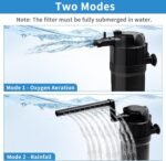Aquarium Filter Fish Tank Filter with U-V Light, Submersible Aquarium Filter for 10 to 40 Gallon Fish Tank, U-V Filter for Aquarium - Image 7