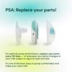 Willow Go - Hands Free Breast Pump - Wearable Breastfeeding Pump - Portable, Electric, Cordless, 9 Levels of Hospital Grade Suction Strength, App Compatible & Fits Fully in Bra, 21mm & 24mm Flange - Image 7