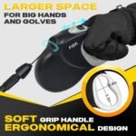 Fida Upgraded Retractable Dog Leash 30ft, Heavy Duty Pet Walking Leash for Medium/Large Breed up to 110 lbs, 360° Tangle-Free Long Retract Dog Lead, Soft Grip, One-Hand Brake, Black - Image 6