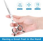HASHIMOTO Dog Grooming Scissors, Curved Scissors for Dog Grooming, 6.5 inch, 30 Degree of Curved Blade,Light Weight, Pet Shears for Trimming Face and Paws. - Image 4