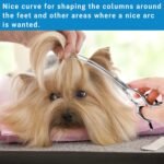 HASHIMOTO Dog Grooming Scissors, Curved Scissors for Dog Grooming, 6.5 inch, 30 Degree of Curved Blade,Light Weight, Pet Shears for Trimming Face and Paws. - Image 7
