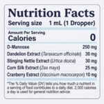 Urinary Care+ for Dogs | Human-Grade + Canadian Made - Urinary Tract Support Liquid with D-Mannose, Cranberry, Dandelion, Nettle, Cornsilk - VHP NN.RDG9 - Bacon Flavour (60mL) - Image 6