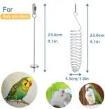 2Pcs Stainless Steel Rat Foraging Toys, Hanging Rodent Enrichment Puzzle Toy for Fancy Mice & Parakeets, Slow Feeder Fruit Vegetable Holder, Cage Accessories for Small Animals - Image 6