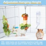 2Pcs Stainless Steel Rat Foraging Toys, Hanging Rodent Enrichment Puzzle Toy for Fancy Mice & Parakeets, Slow Feeder Fruit Vegetable Holder, Cage Accessories for Small Animals - Image 7