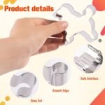 TXIN 5 Styles Cookie Cutters for Dog Treats, Puppy Dog Paws and Dog Bone Shaped Cookie Cutter, Stainless Steel Dog Biscuit Cutter DIY Homemade Baking Tools - Image 4