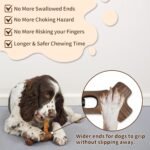 Bully Stick Holder for Dogs - for Aggressive Chewers Treat Chew Holder, Heavy Duty Yak Chew Toy Nylon Bone, Prevent Choking Safety Device for Small Medium Large Dogs, No More Swallowed Ends - Image 4