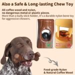 Bully Stick Holder for Dogs - for Aggressive Chewers Treat Chew Holder, Heavy Duty Yak Chew Toy Nylon Bone, Prevent Choking Safety Device for Small Medium Large Dogs, No More Swallowed Ends - Image 5