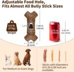 Bully Stick Holder for Dogs - for Aggressive Chewers Treat Chew Holder, Heavy Duty Yak Chew Toy Nylon Bone, Prevent Choking Safety Device for Small Medium Large Dogs, No More Swallowed Ends - Image 6