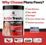 Glucosamine for Dogs Hip and Joint Supplement - Safe Joint Support for Dogs - Dog Joint Supplement with Glucosamine Chondroitin MSM Turmeric - 120 Joint Care Chews for Dogs ActivTreats - Image 4