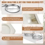 Orthopedic Anti-Vomiting Cat Bowl Set - 15° Tilted Raised Double Food & Water Feeder for Cats & Small Dogs, Shatterproof Food-Grade ABS Material Safe, Lightweight & Durable Clear Detachable Dishes - Image 4