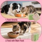 HavenJanny Freezed-Dried Cat Grass Treats, Catgrass Cranberry Duo Bites, Cat Dental Treats for Hairball Control and Urinary Tract Support, Cats Teething Stick - Image 8