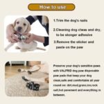 Dog Paw Protector Anti-Slip Grips to Keeps Dogs from Slipping On Hardwood Floors,Disposable Self Adhesive Resistant Dog Shoes Booties Socks Replacemen XXXL 24 Pieces - Image 4