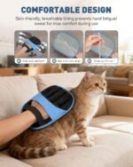 Magic Brush Glove Pet Hair - 2 Pack Electrostatic Grooming Removal Gloves for Dogs and Cats, The Magic Brush Pure Path Yomi Pet Grooming Needs, Fur Remover for Furniture, Clothes, Car Seats (Blue) - Image 4