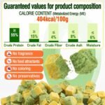 HavenJanny Freezed-Dried Cat Grass Treats, Catgrass Egg Yolk Duo Bites, Cat Dental Treats for Hairball Control and Healthy Coat, Cats Teething Stick (60g, EggYolk) - Image 4