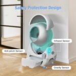 CATLINK Self Cleaning Cat Litter Box, Auto Safety Sensors for Multiple Cats 3.5～22 pounds, Double Odor Removal with Trash Bags(Young Version) - Image 5