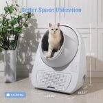 CATLINK Self Cleaning Cat Litter Box, Auto Safety Sensors for Multiple Cats 3.5～22 pounds, Double Odor Removal with Trash Bags(Young Version) - Image 8