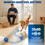 Interactive Dog Ball: Moving Dog Ball Auto Rolling - Interactive Dog Toys for Boredom - Bouncy & Throwable, Type-C Rechargeable, Washable, for Small & Medium & Large Dogs - Image 9