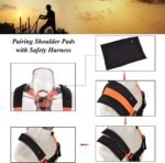 3 D-Ring Industrial Fall Protection Safety Harness with Detachable Shoulder Paddings CSA & ANSI Compliant Full Body Personal Protection Equipment 5-Point Adjustment Universal 310 lbs - Image 6