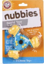 Arm & Hammer for Pets Nubbies TriBone Dog Dental Toy| Best Dog Chew Toy for Moderate Chewers | Dog Dental Toy Helps Reduce Plaque & Tartar | Peanut Butter Flavor Baking Soda - Image 3