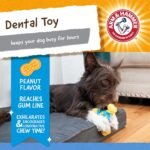 Arm & Hammer for Pets Nubbies TriBone Dog Dental Toy| Best Dog Chew Toy for Moderate Chewers | Dog Dental Toy Helps Reduce Plaque & Tartar | Peanut Butter Flavor Baking Soda - Image 4