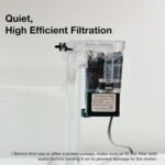 Nano Aquarium Kit,1.5 Gallon Rimless Small Fish Tank with Filter, Fish Light, and Landscape Decorations, for Home and Office (Black-Crystal, Small) - Image 6