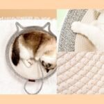 Cat Bed Handwoven Rope Cotton Basket for Cats Breathable Cat Pad Beds Round Indoor Pet Bed with Comb Toy Tail Washable for Small and Large Cats & Dogs Puppy Kitten (L) - Image 7