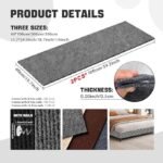 Cat Scratching Mat, Trimmable Cat Scratcher Carpet Mat,Self-Adhesive Cat Scratch Roll，Black，40 * 100cm - Image 3