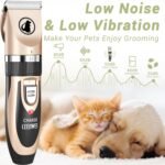 Ceenwes Low Noise Pet Clippers - Rechargeable Dog Trimmer, Cordless Grooming Tool With Comb Guides, Scissors, Nail Kits for Dogs, Cats & Other Hairy Animals - Image 3