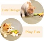 4-Pack Catnip Toys with Silvervine Stick Cat Toys with Various Cute Animal Styles, Plush Cat Toys for Indoor Cats, Cat Chew Toys Kitten Toys - Image 7