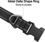 Joytale Reflective Dog Collar, Soft Neoprene Padded, Metal D-Ring, Nylon Pet Collar Adjustable for Small Dogs, Black, S - Image 4