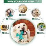 Dog Chew Toys for Aggressive Chewers Large Breed,Indestructible Bones Toy，Durable Cleaning Toothbrush Natural Rubber Dog Toys - Image 5