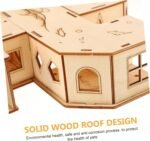 Hemobllo Hamster Tunnel Maze Toy Wooden Small Pet Toy for Pet Lab and Hamster House - Image 10