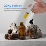 20ml Plastic Syringe with Cap, Large Syringes without Needle for Liquid, Scientific Labs, Measurement, Pet Feeding ,Ink Refilling ,Oil or Glue Applicator, Individually Wrapped (10 Pack) - Image 3