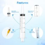20ml Plastic Syringe with Cap, Large Syringes without Needle for Liquid, Scientific Labs, Measurement, Pet Feeding ,Ink Refilling ,Oil or Glue Applicator, Individually Wrapped (10 Pack) - Image 5